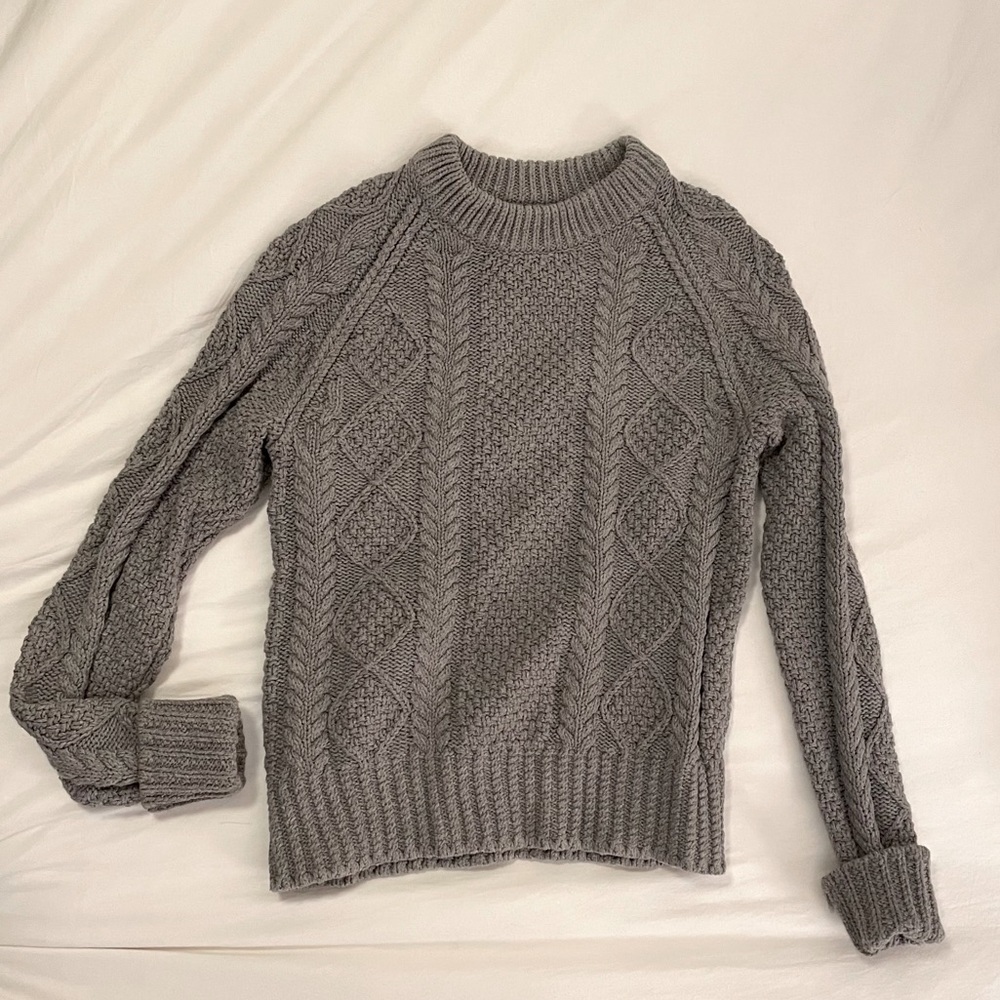 LL BEAN Signature Cotton Fisherman Sweater XS